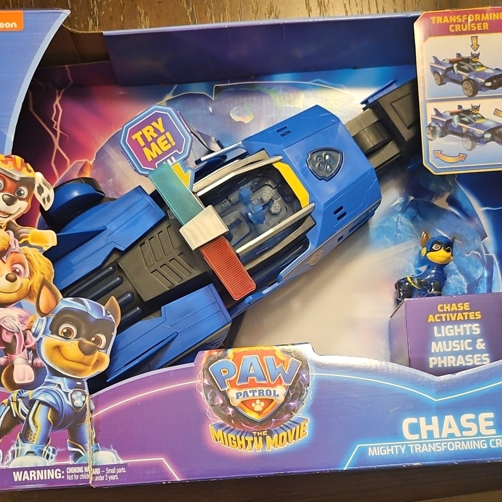 Paw Patrol Chase's Transforming Cruiser - Blue and Black